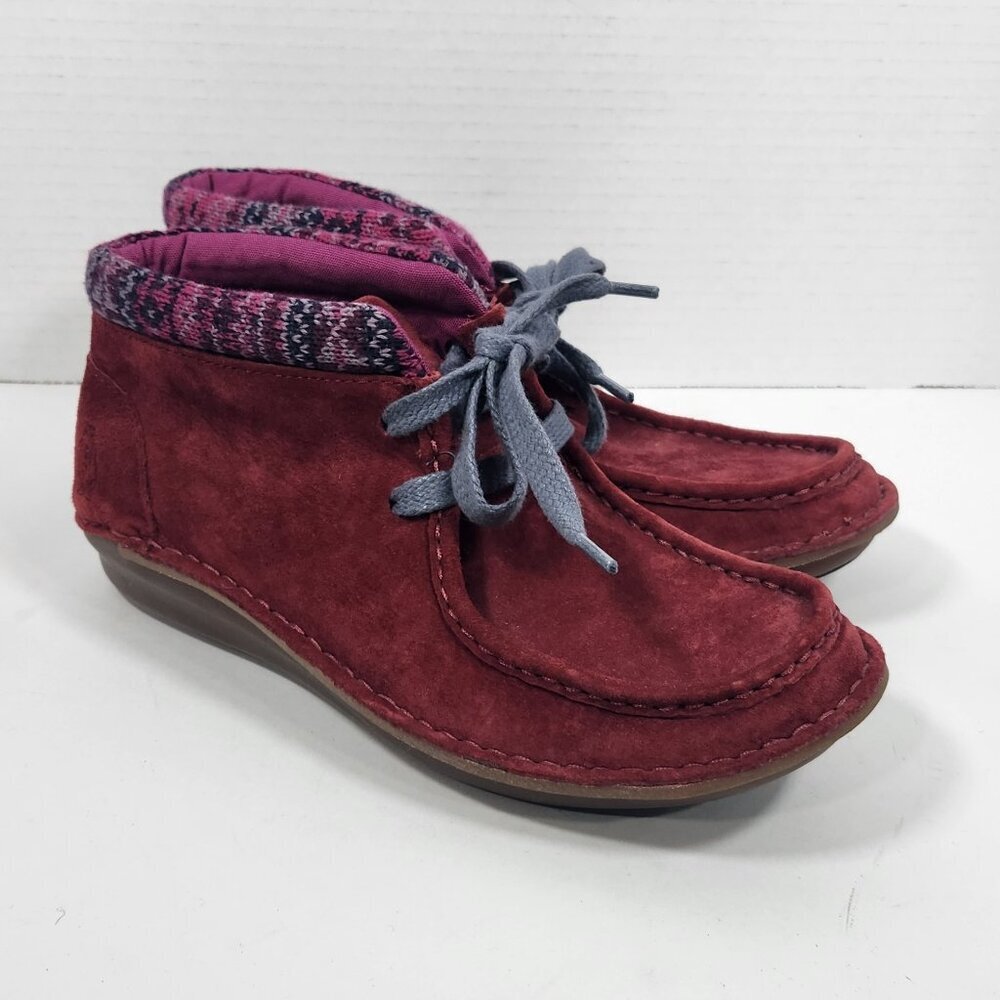 Hush Puppies Moccasin Booties Lace-up Size 7
